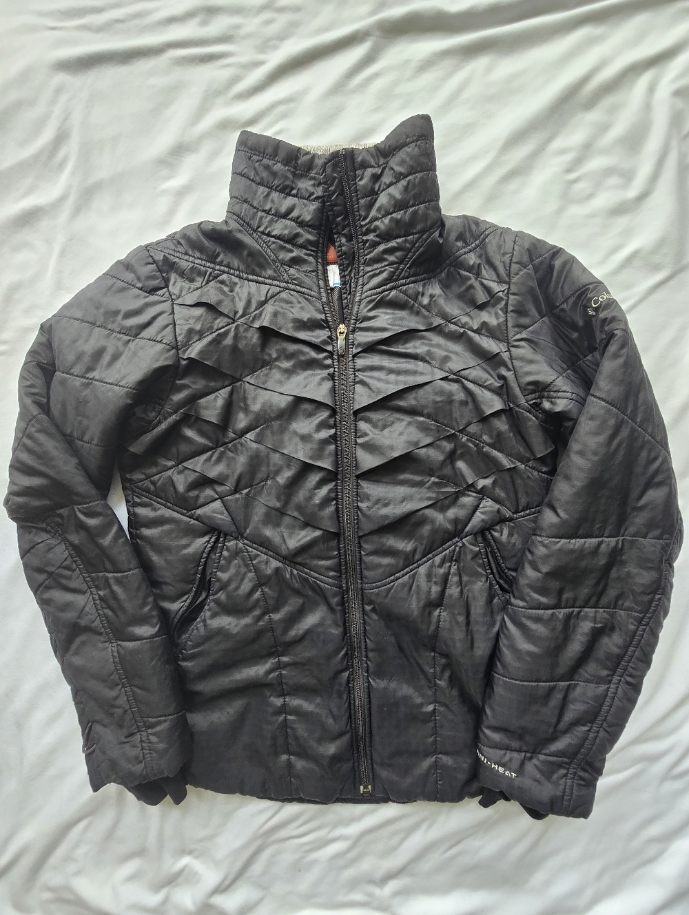 Columbia Omni-Heat Interchange Black Puffer Jacket Women’s Medium
